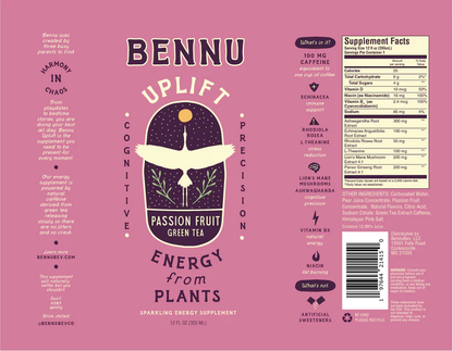 Bennu Uplift Passion Fruit Green Tea 4-Pack